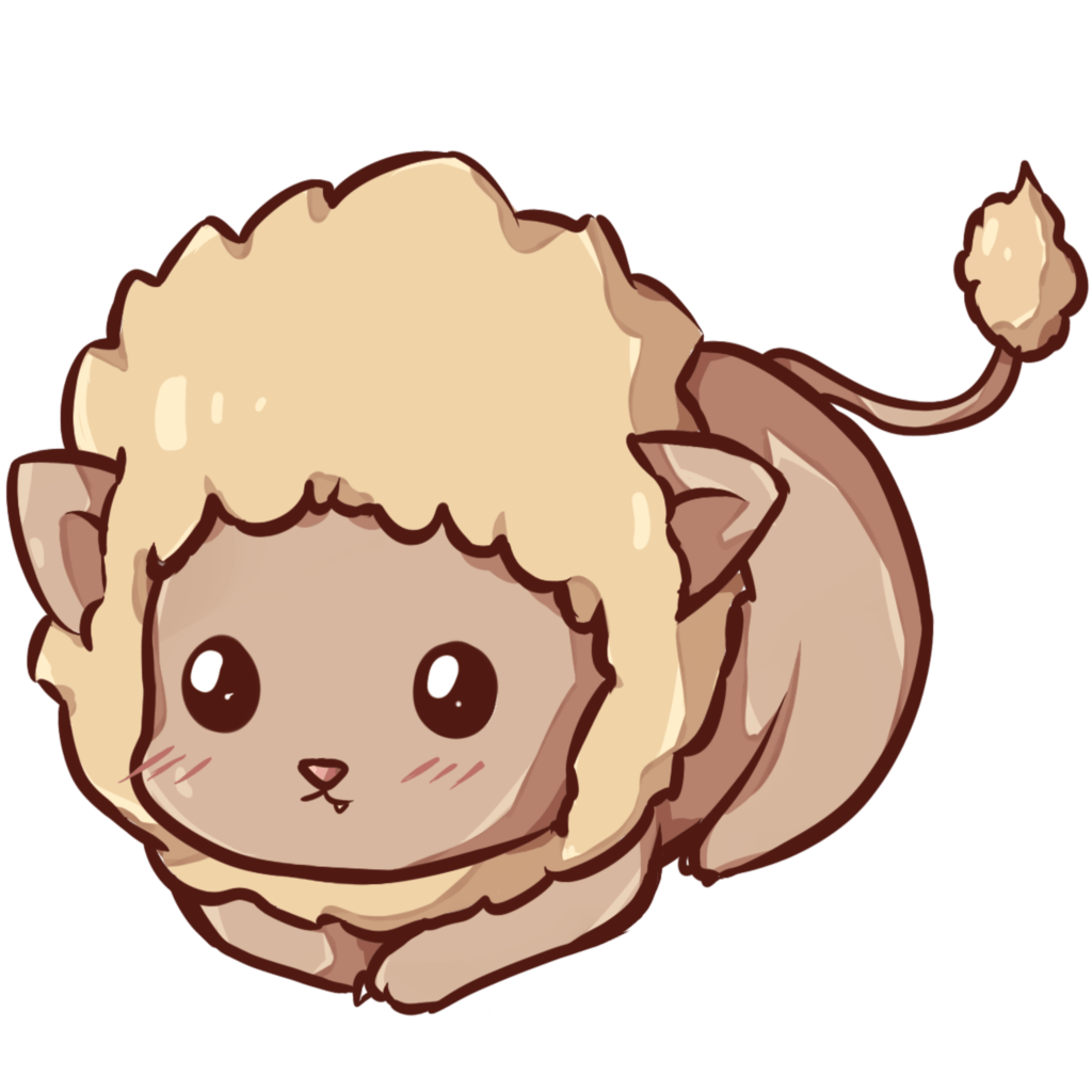 1024x1024 Kawaii lion