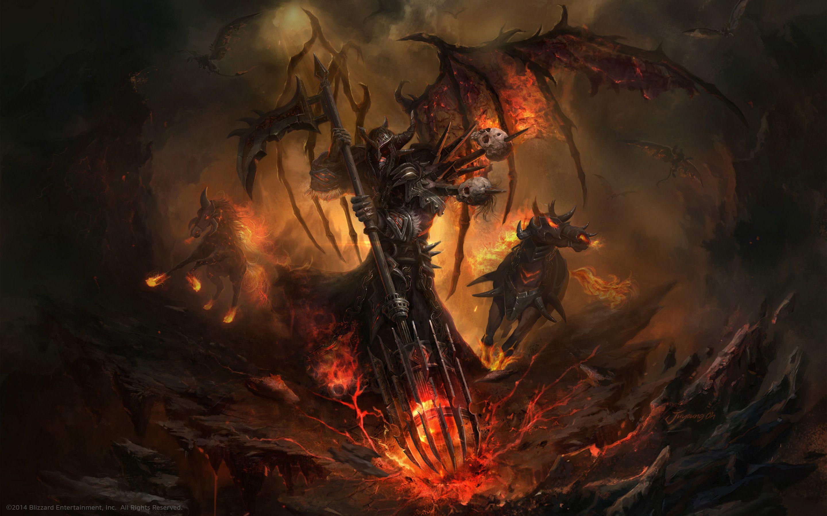 2880x1800 Incredible Warlock art :