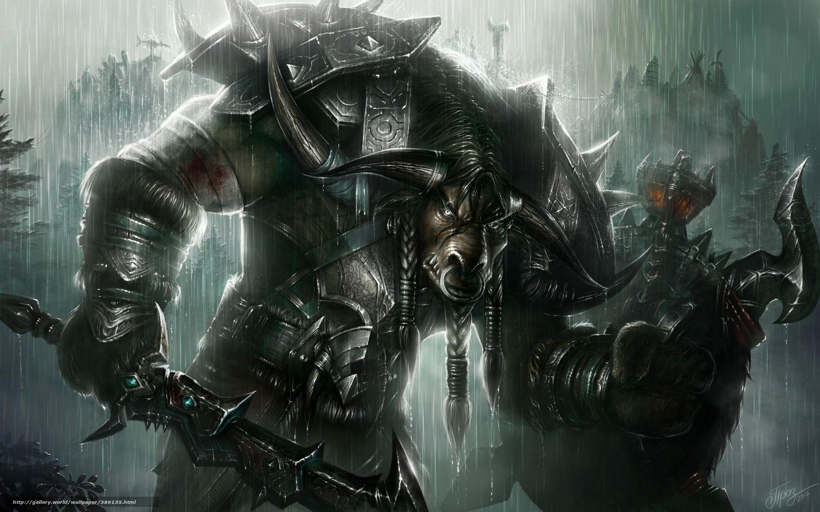 1600x1000 Download Wallpaper Warcraft, Islands, Tauren, Warrior Tauren Warrior Art Wallpaper & Background Download