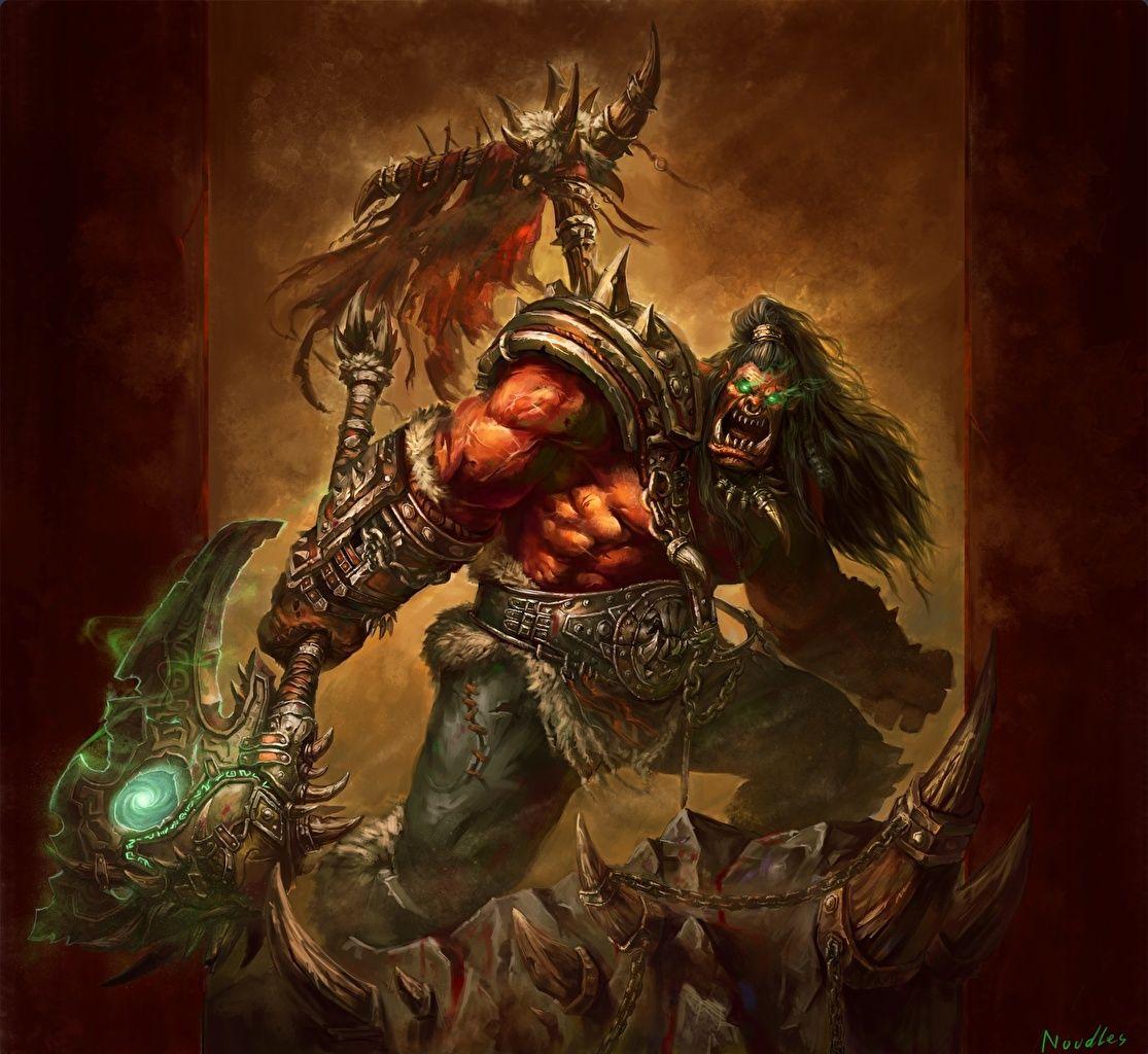 1115x1024 Image WoW Orc Battle axes Warriors .