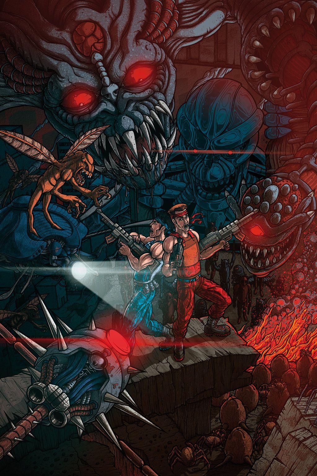 1024x1536 CONTRA 3 THE ALIEN WARS FANART .