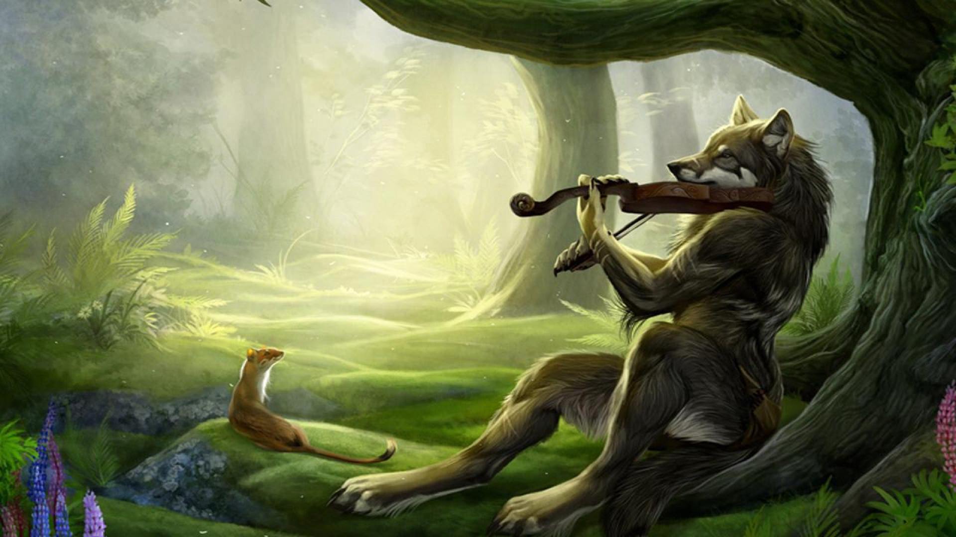 1920x1080 Extremely Cool Anime Wolf Wallpaper on .wallpaper.dog