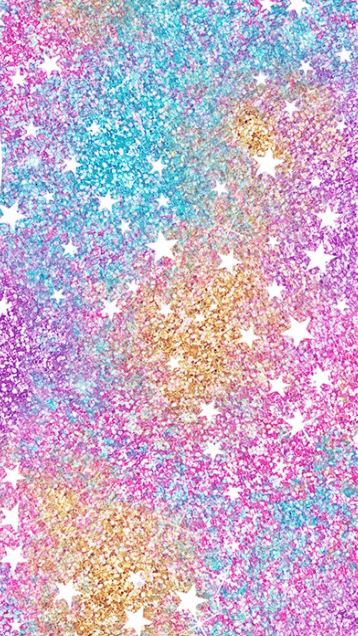 1242x2208 Rainbow Glitter Wallpaper