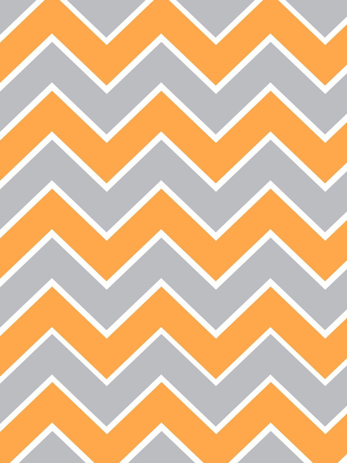 1200x1600 Orange Chevron Wallpaper Group Wallpaper