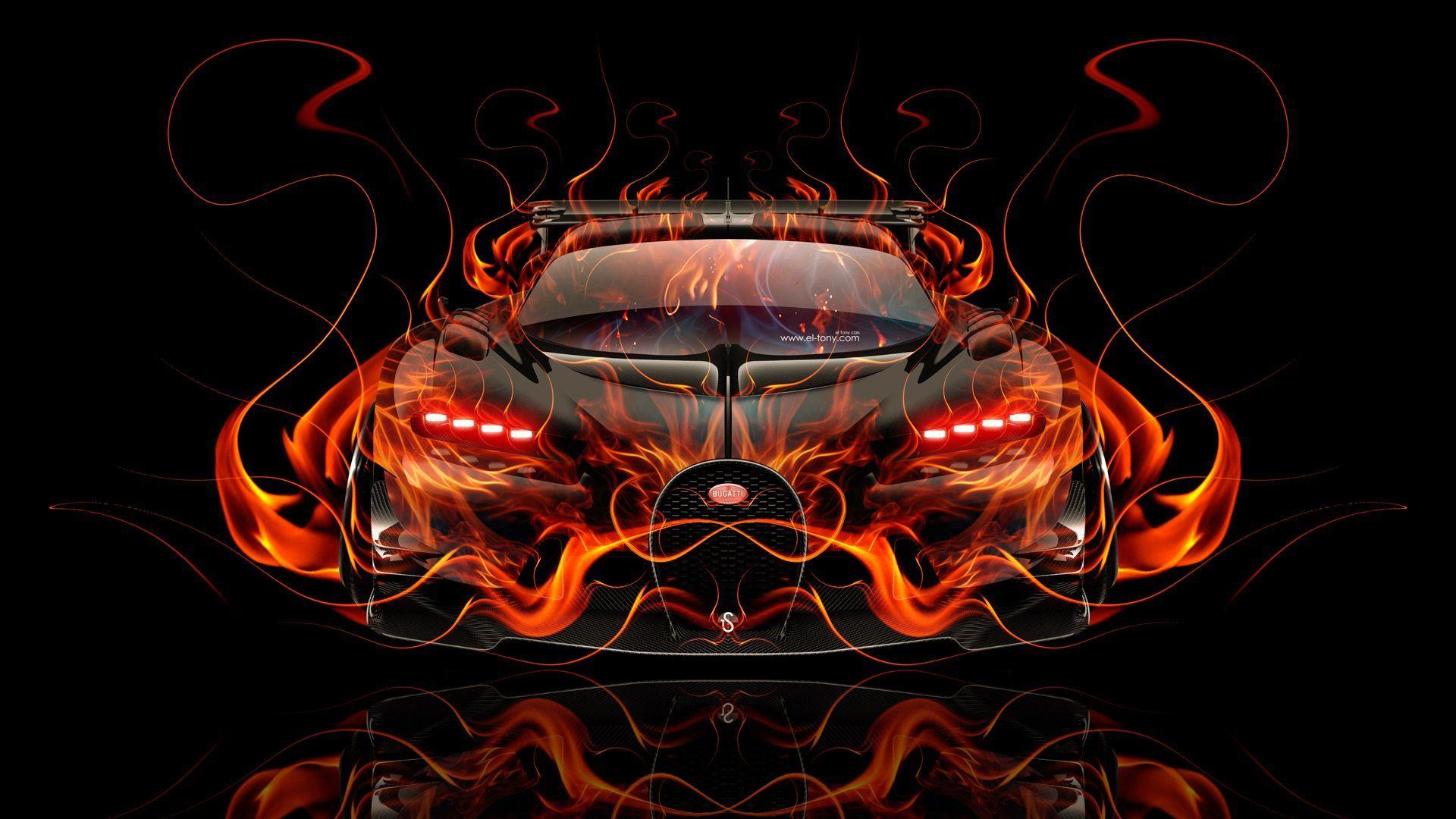 Fire Bugatti Green Bugatti HD wallpaper  Peakpx