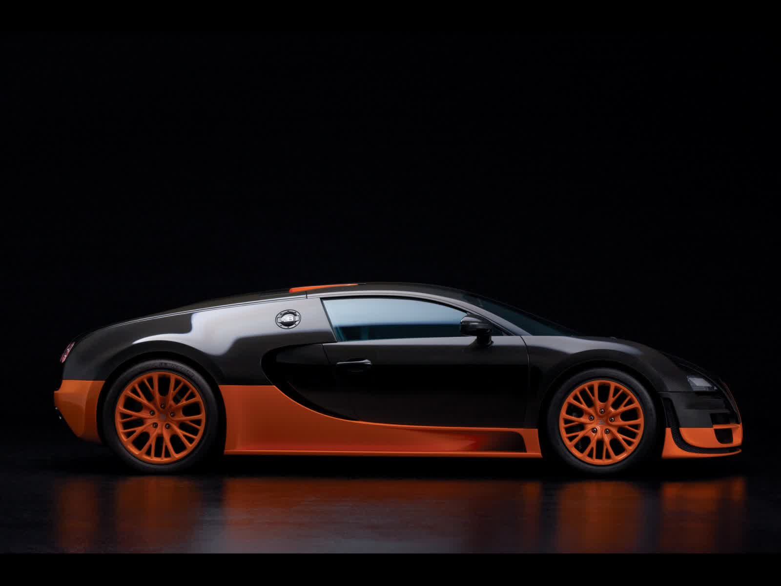 1600x1200 Black Bugatti Veyron Wallpaper .