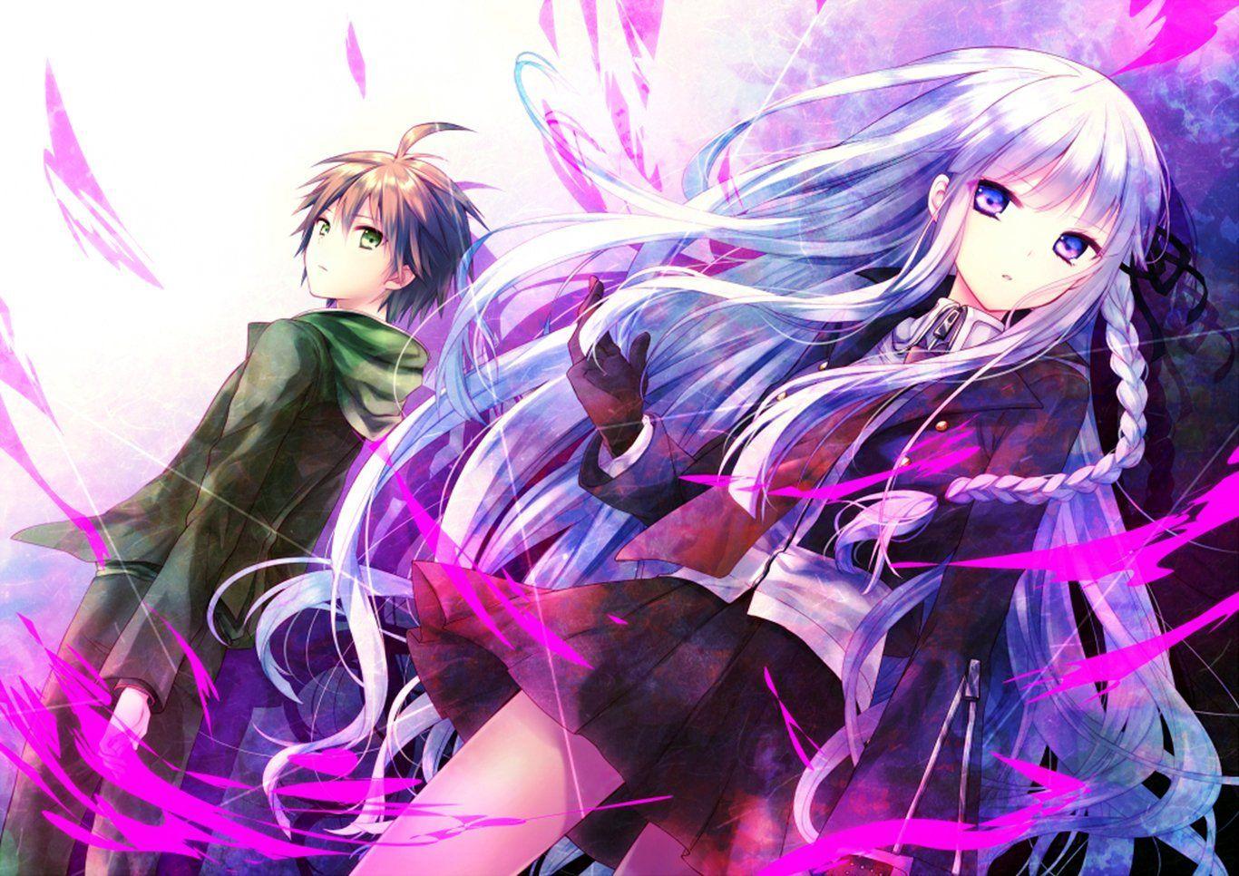 1366x966 Anime Danganronpa Kyōko Kirigiri Makoto .com