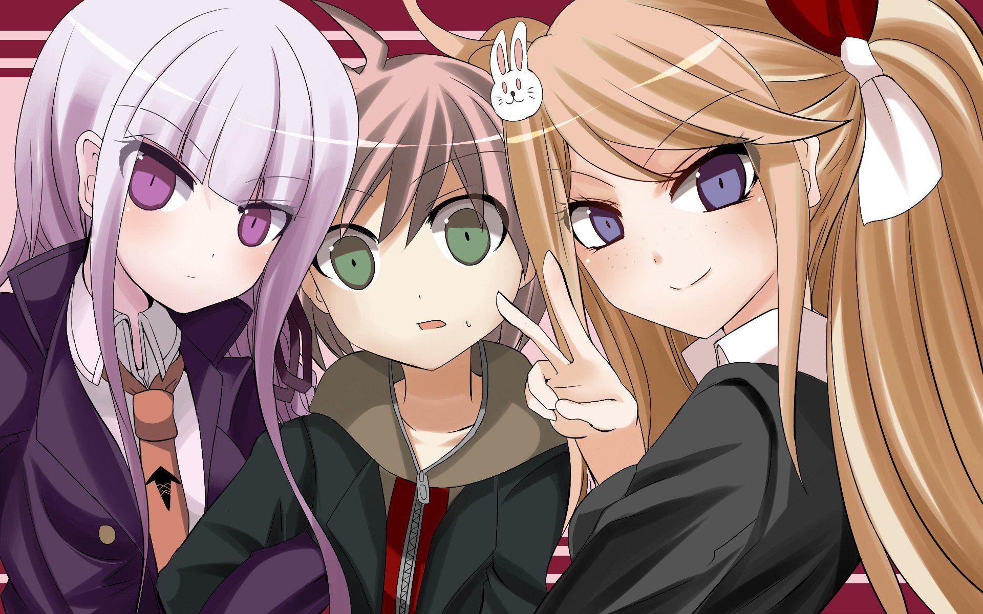 1920x1200 Blue eyes green eyes purple eyes anime .
