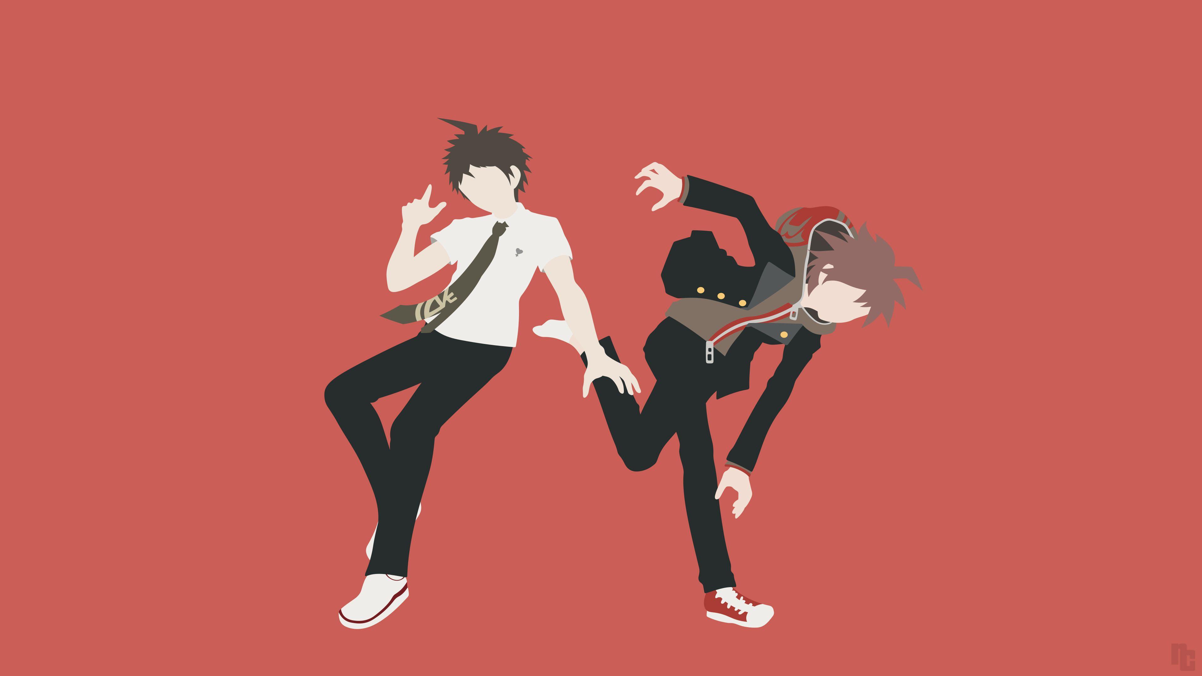 3840x2160 Makoto Naegi Hajime Hinata In Brown .hdwallpaper.in