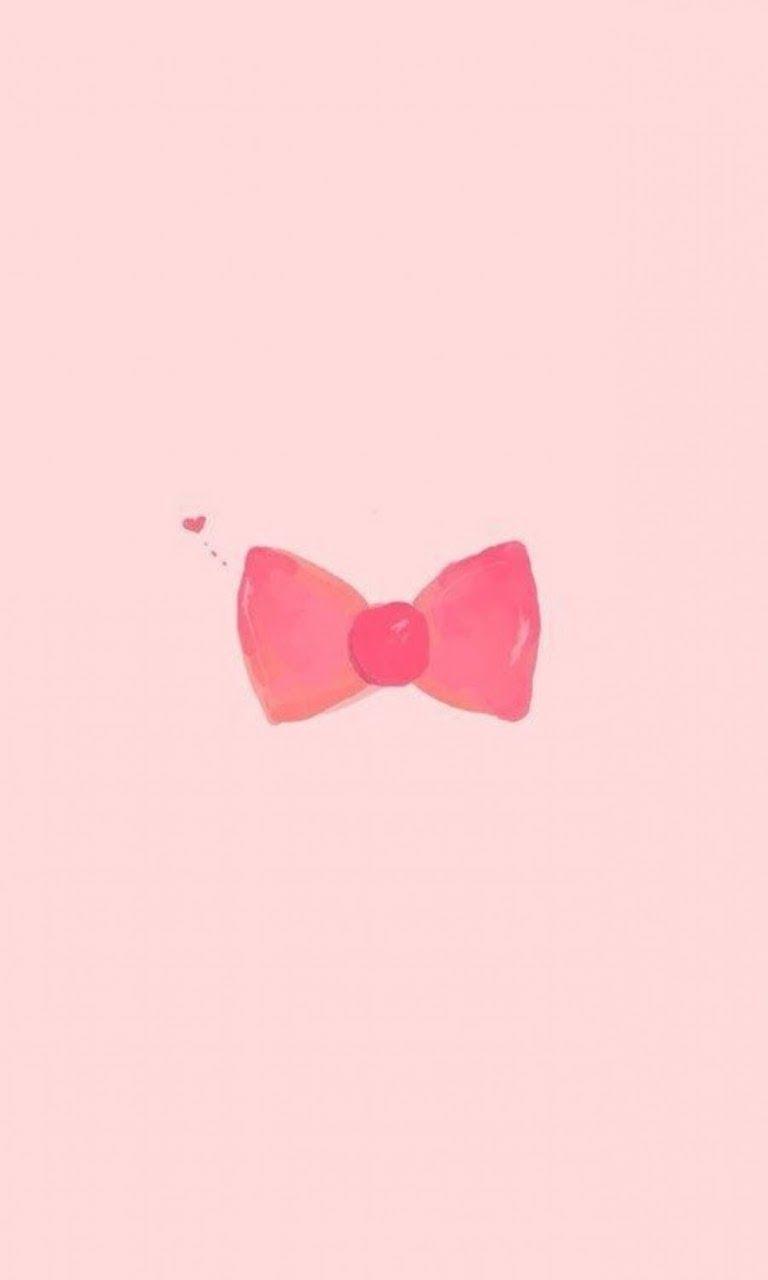 768x1280 Hand Drawn Pink Bow Android Best Wallpaperandroidbestwallpaper.