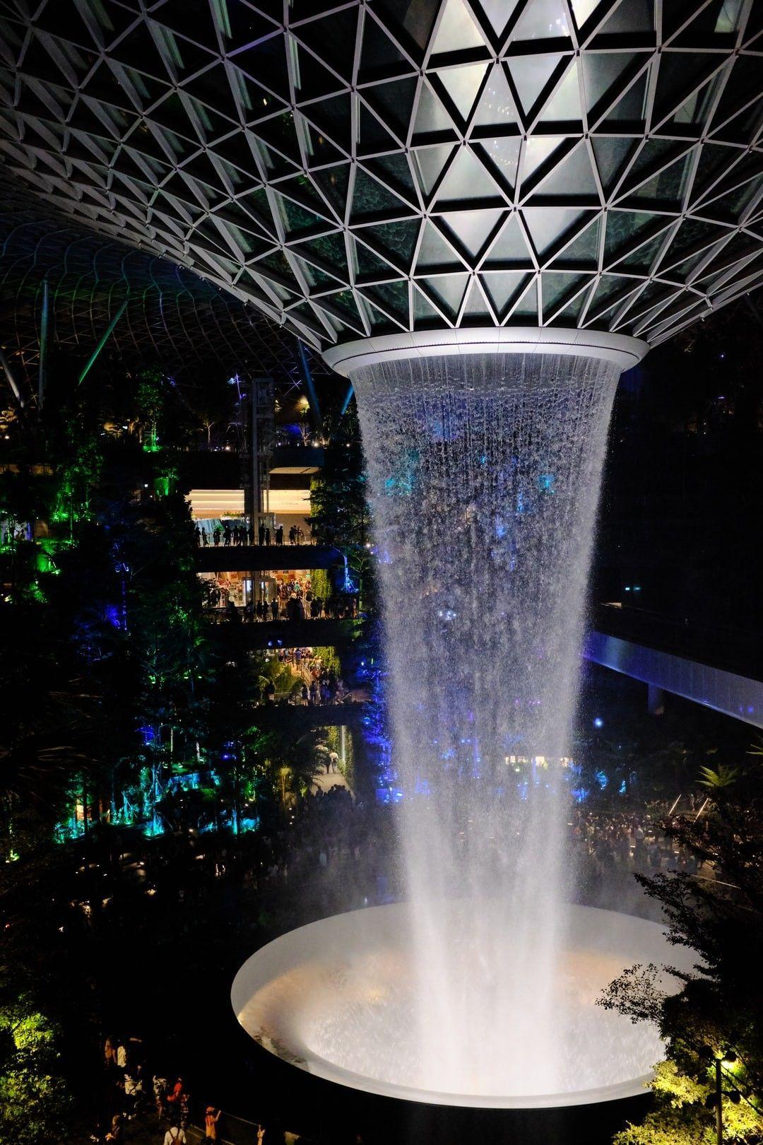 1080x1620 Indoor Water Fountain Aerial View HD .com