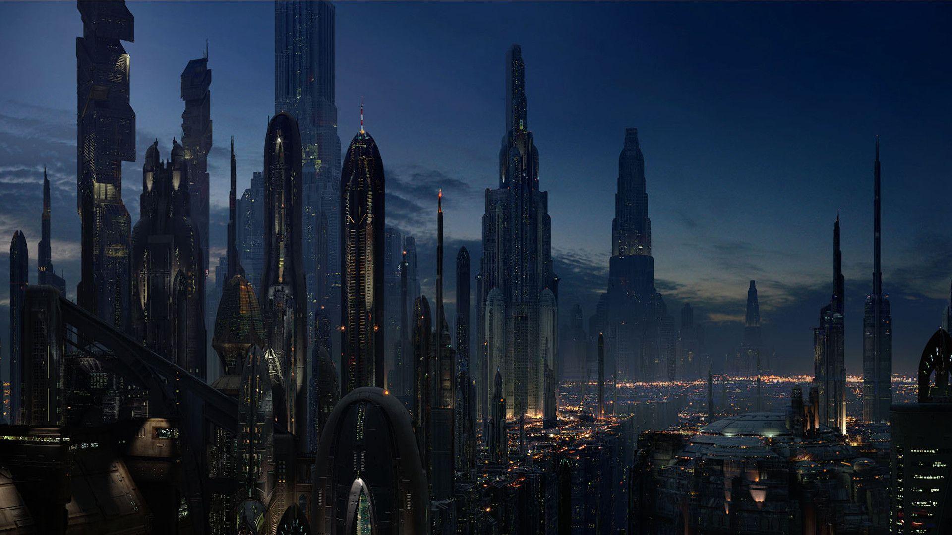 1920x1080 Futuristic City Night Wallpaper on .wallpaper.dog
