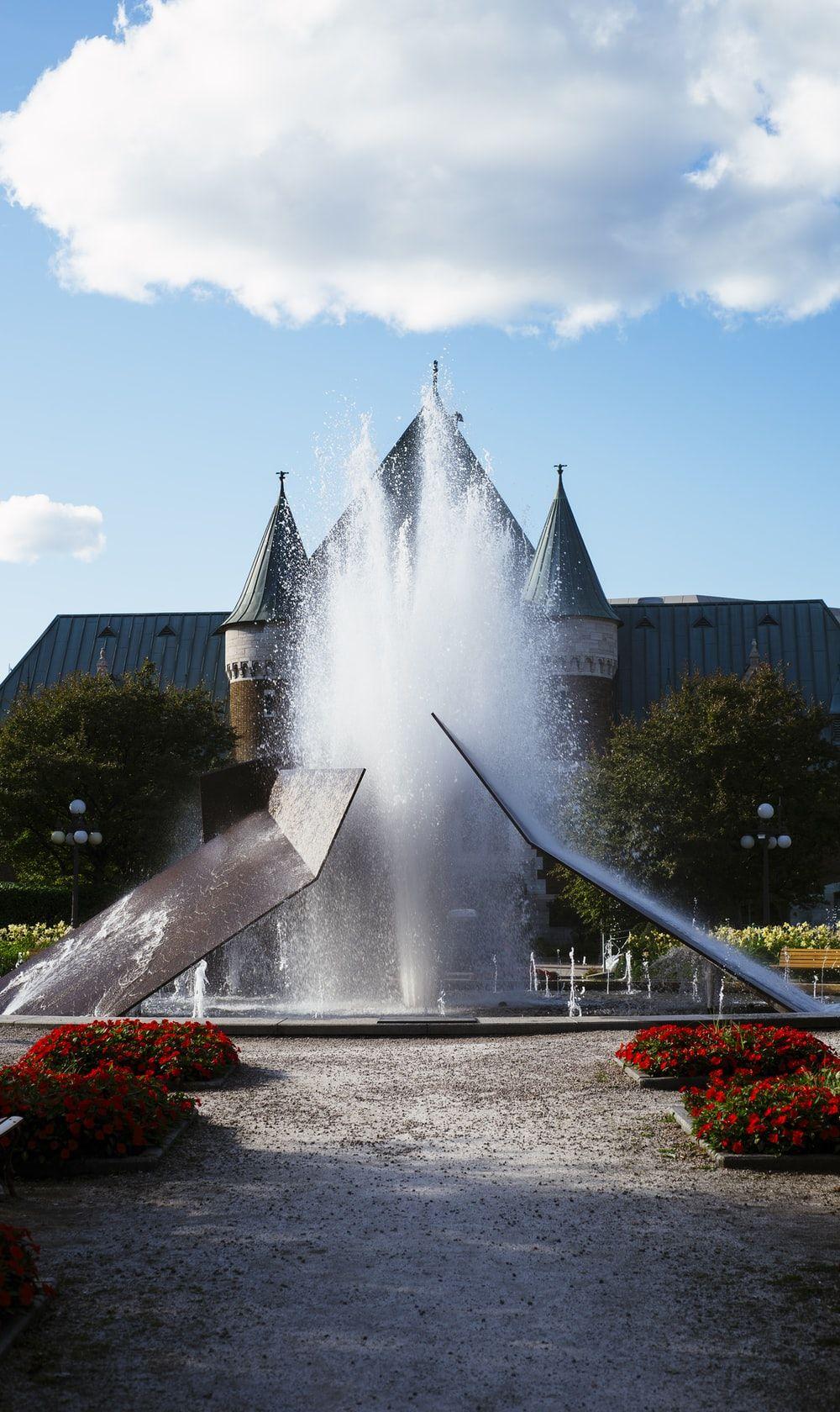 1000x1680 water fountain near temple photo