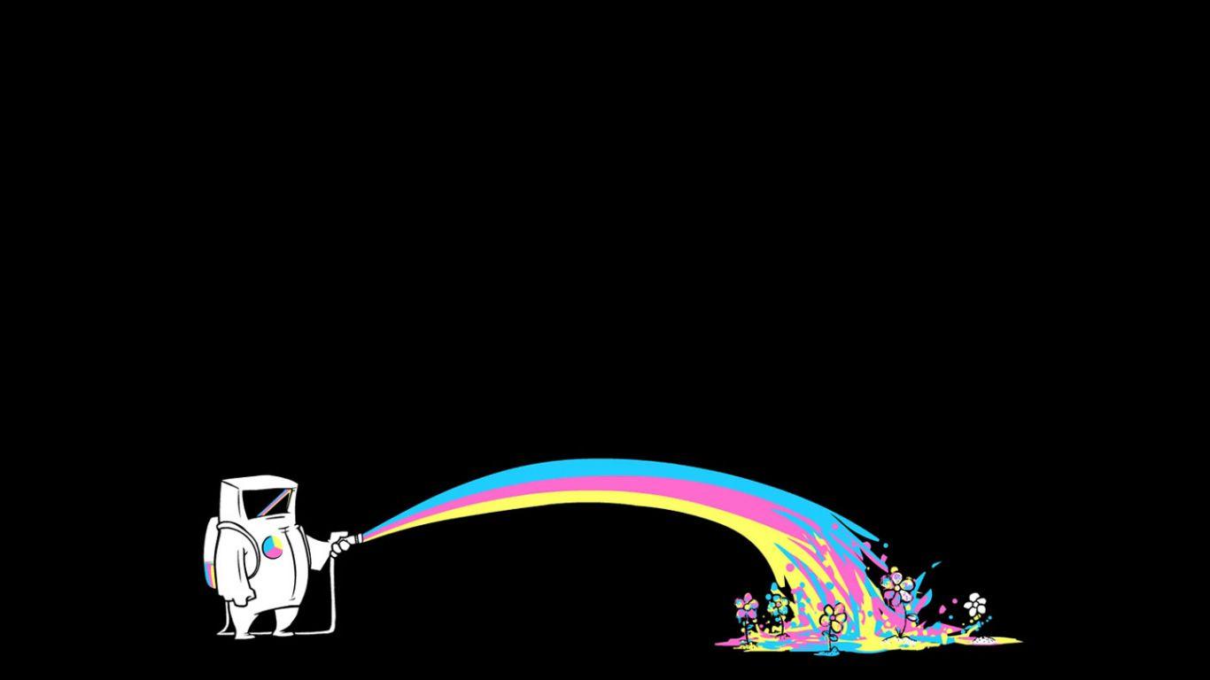 1366x768 Funny Computer Wallpaper .
