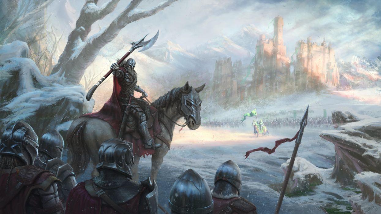 1245x700 Fantasy battle fighting warrior action .