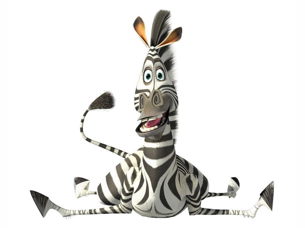 1024x768 Wallpaper Madagascar Zebras Cartoons .