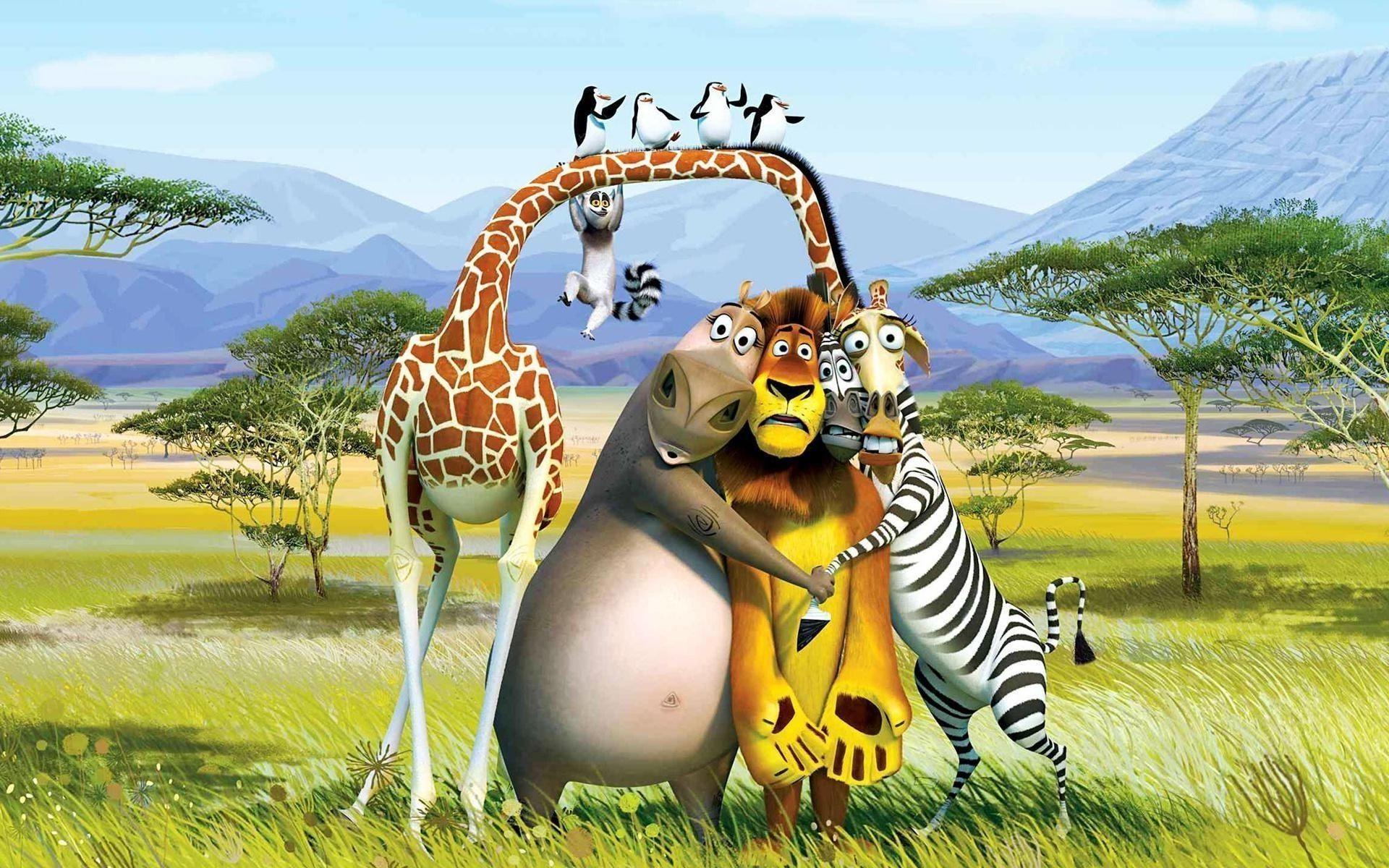 1920x1200 Lion Hippo Zebra Madagascar Giraffe .million