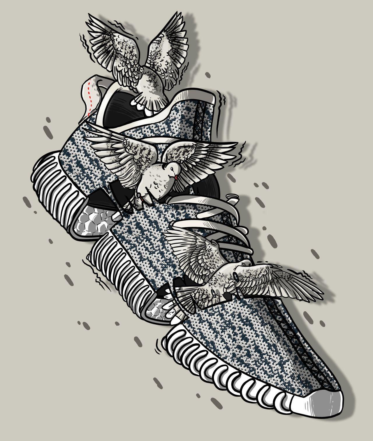 1280x1513 Yeezy Cartoon Wallpaperwallpaper.dog