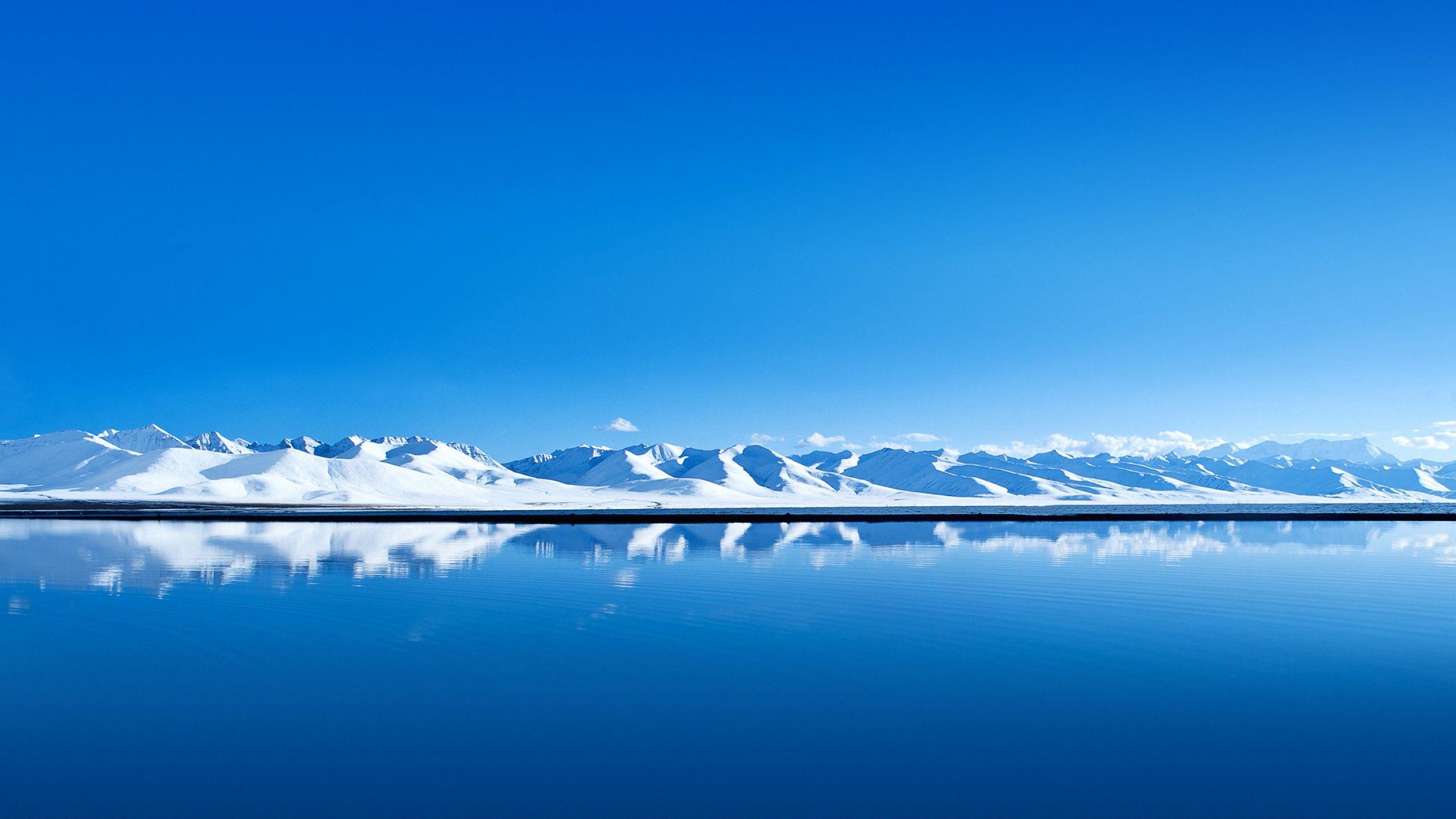 2560x1440 Wallpaper mountains, Huawei Matebook E .