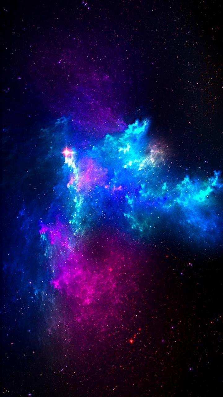 Pink and Blue Space Wallpaper