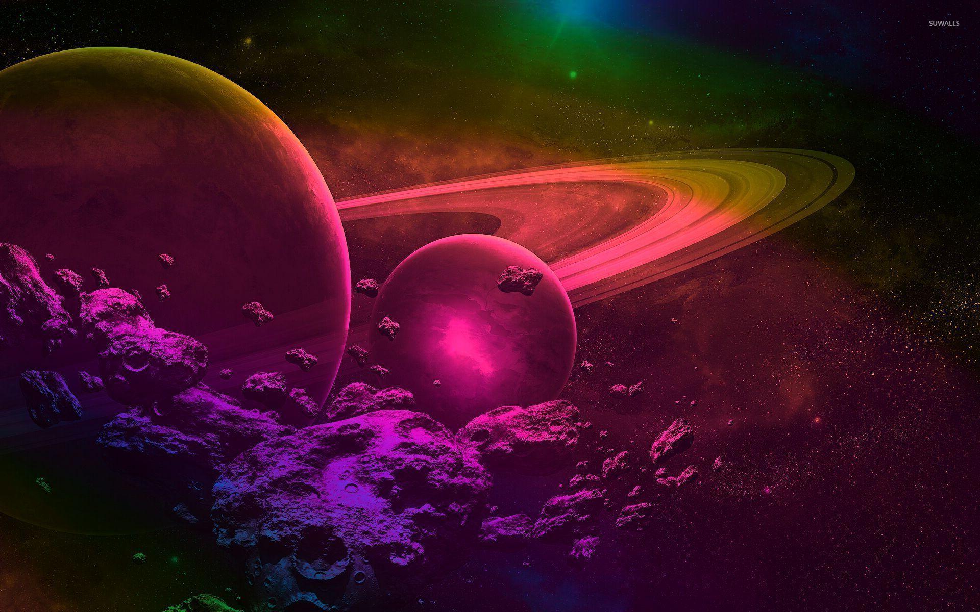 1920x1200 Pink and Blue Galaxy Wallpaper