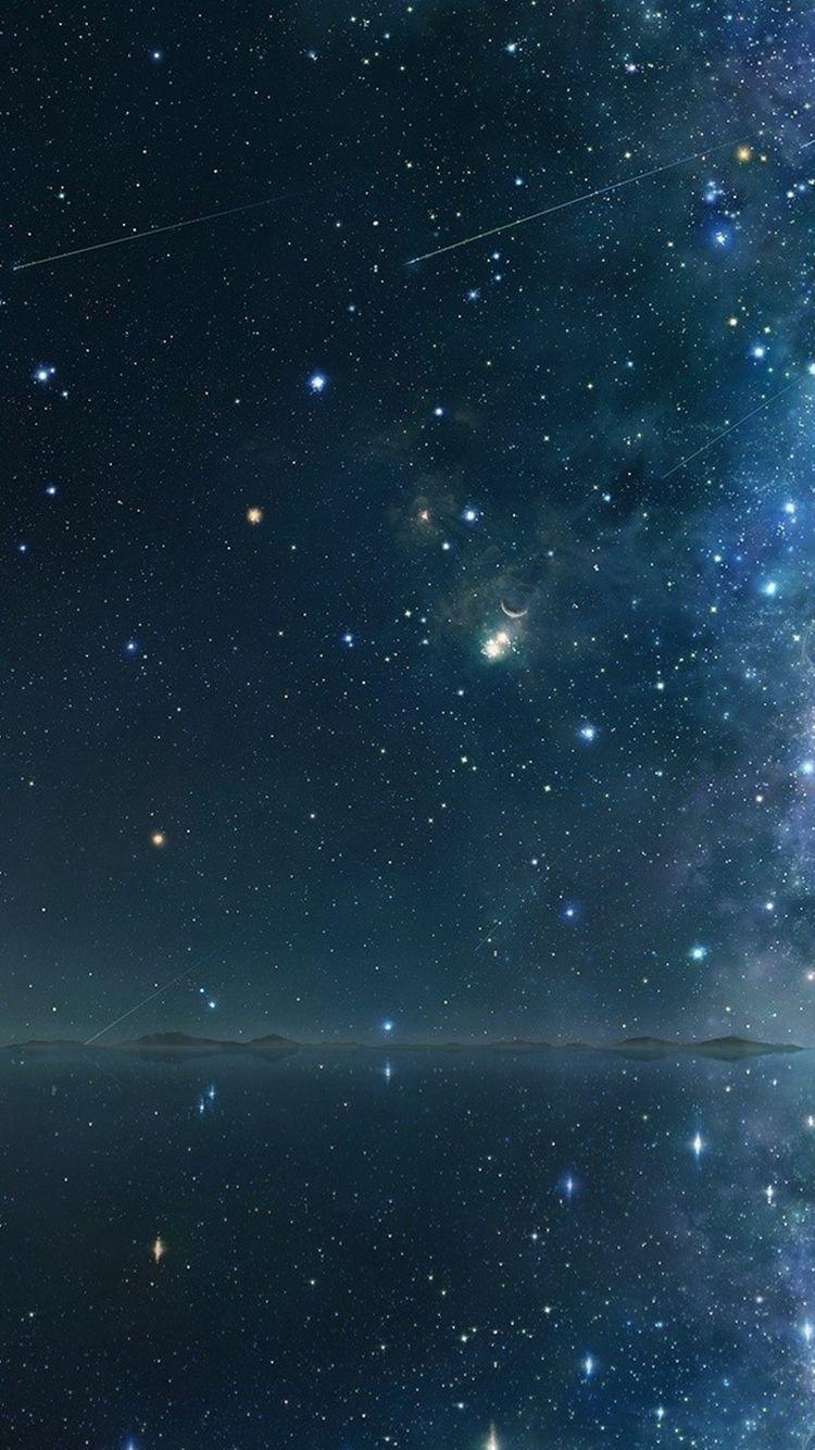 750x1334 Space Cloud Reflection Wallpaper .