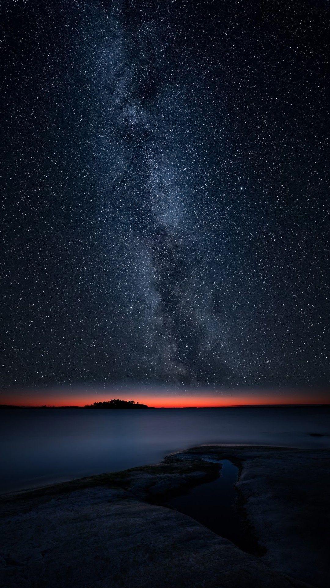 1080x1920 Starry Night Wallpaper background .
