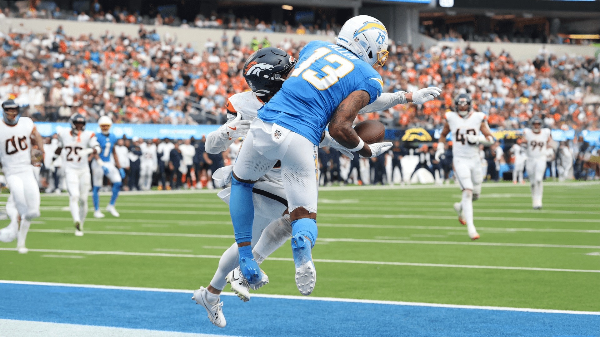 1920x1080 Keenan Allen becomes quickest receiver to 000 career receptions. DAZN News US