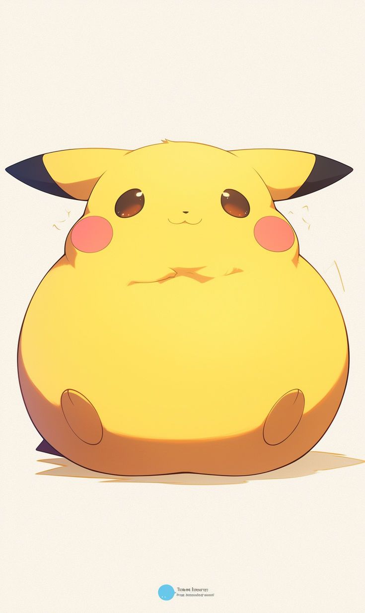 735x1235 Fat cute chubby pikachu wallpaper pokemon wallpaper cute iphone wallpaper, ash and pikachu