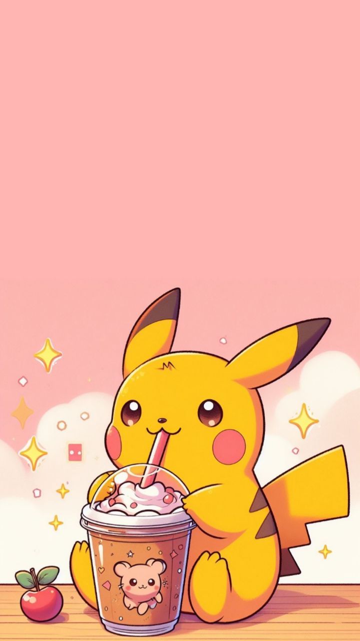 720x1280 Pikachu with coffee. Fat pikachu wallpaper, Pikachu wallpaper iphone cute, Pika pi
