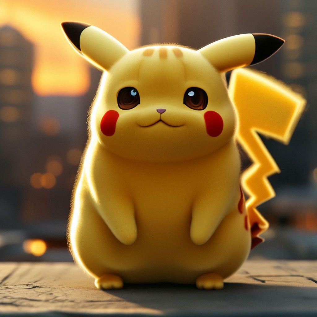1024x1024 Fat pikachu cat