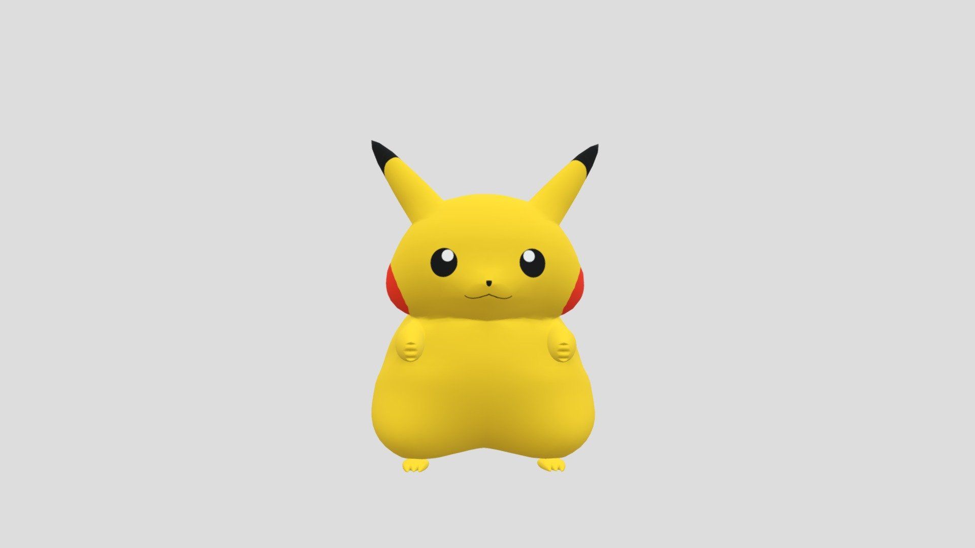 1920x1080 Fat Pikachu Free 3D model by Juan Manuel Monsalve [89dfdd5]