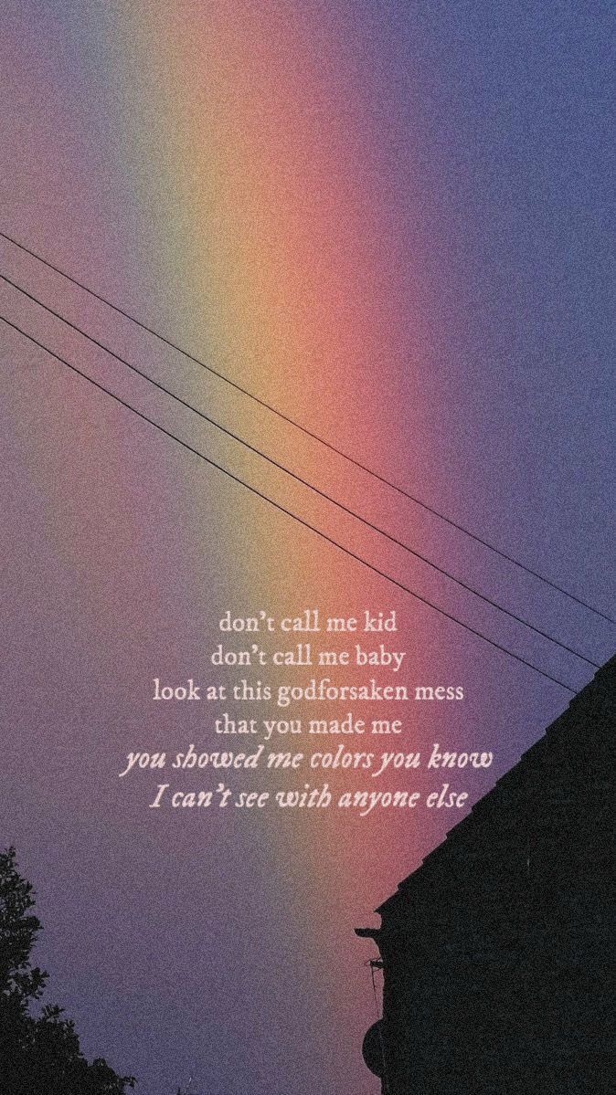 674x1199 Rainbow in the Sky with Taylor Swift Lyrics. Aesthetic rainbow sky, Inspirational quote background, Inspirational quote for journaling