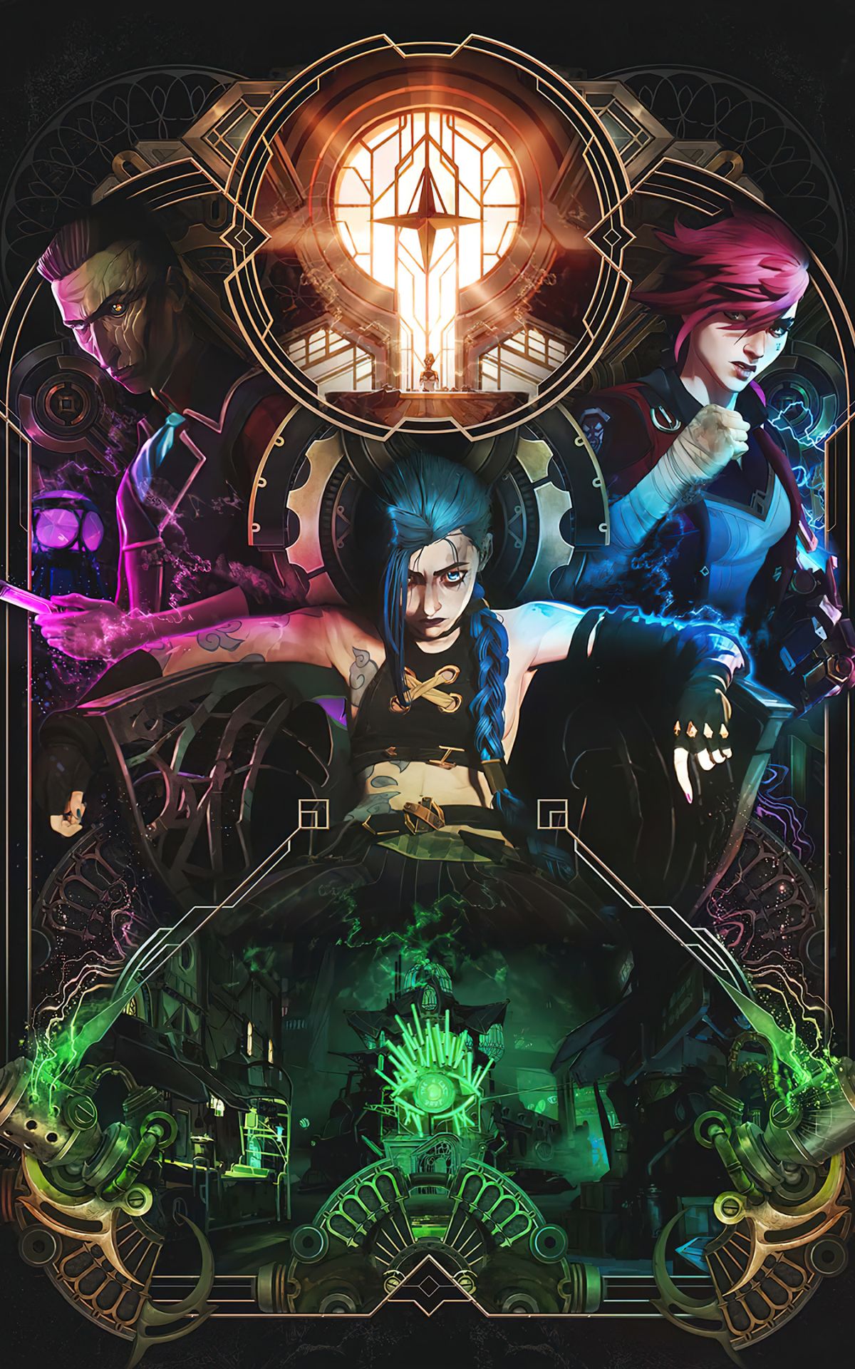 1200x1920 Phone wallpaper: Arcane, Tv Show, Silco (League Of Legends), Jinx (League Of Legends), Vi (League Of Legends) 1429351