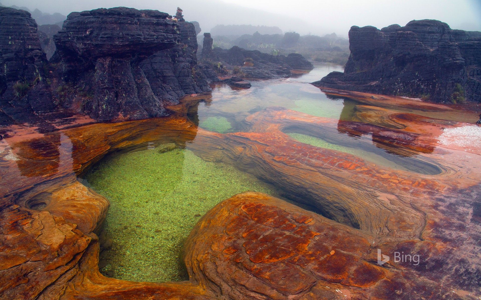 1920x1200 Hot springs on Mount Roraima, Venezuela Wallpaper