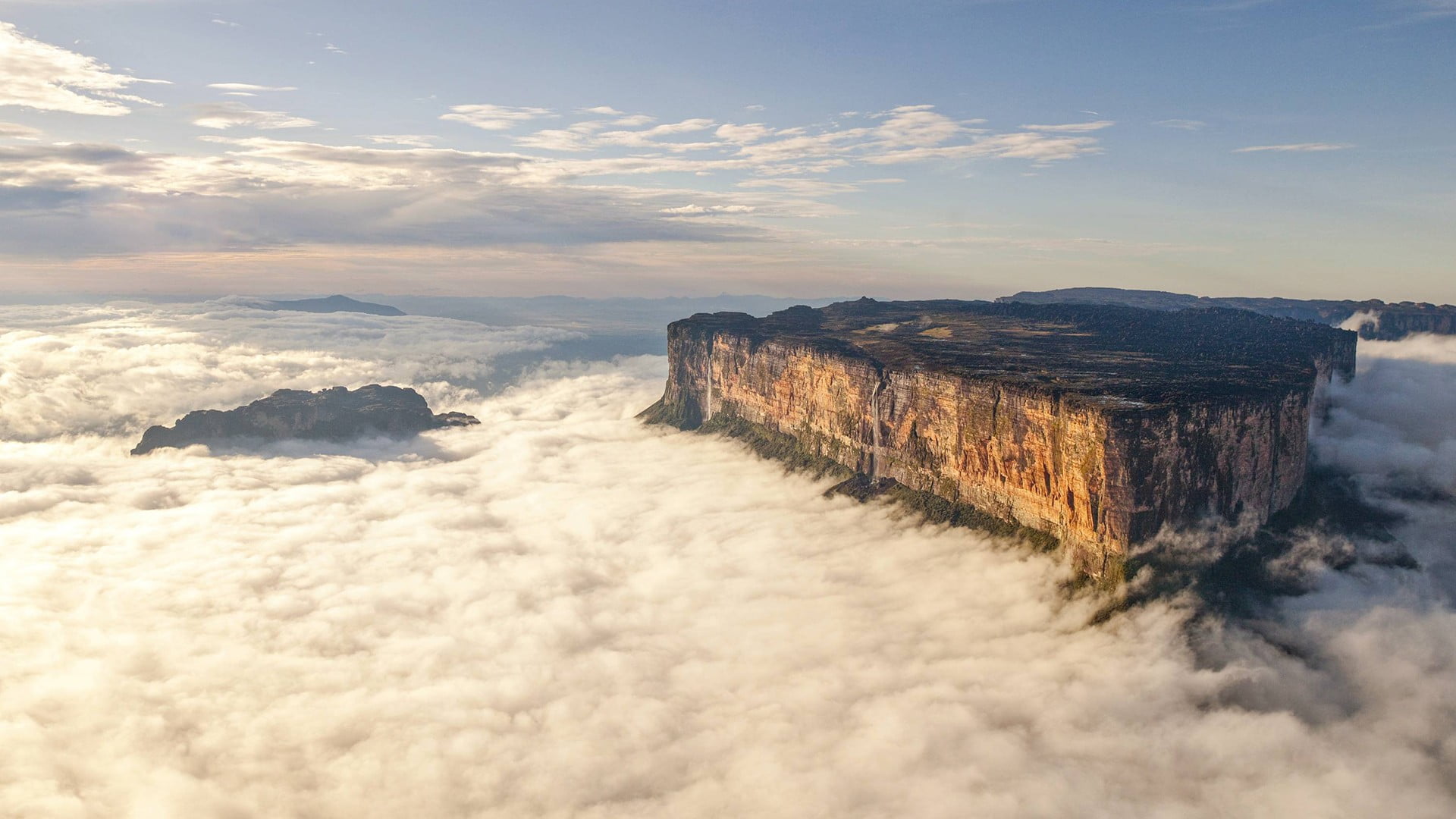 1920x1080 Himalayan mountain range, landscape, Mount Roraima, mist HD wallpaper