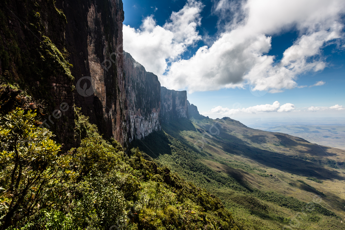 1200x800 Panoramic Vista Of The Gran Sabana Region From The Roraima Plateau In Venezuela South America Photo, Tracking, Highlands, Cliff Background Image And Wallpaper for Free Download