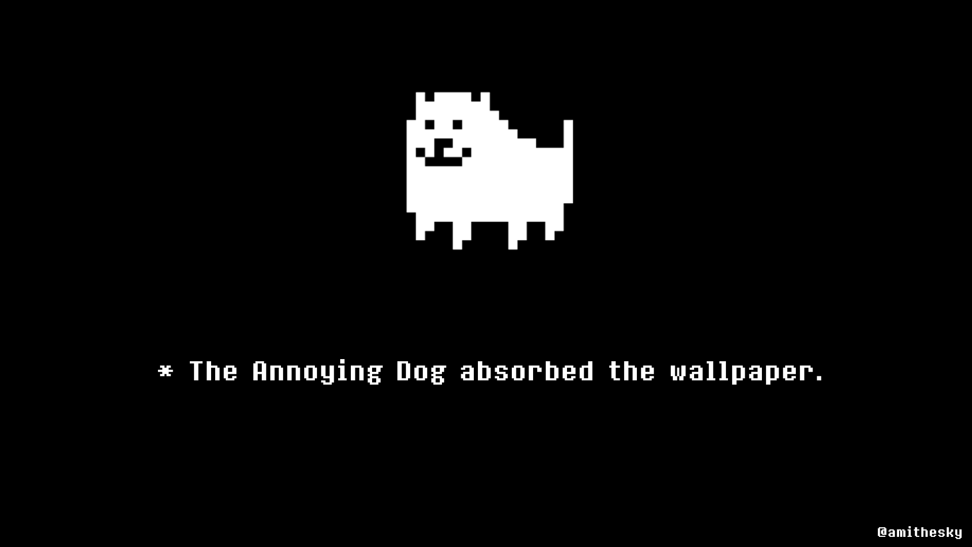 1920x1080 Undertale Dog Wallpaper