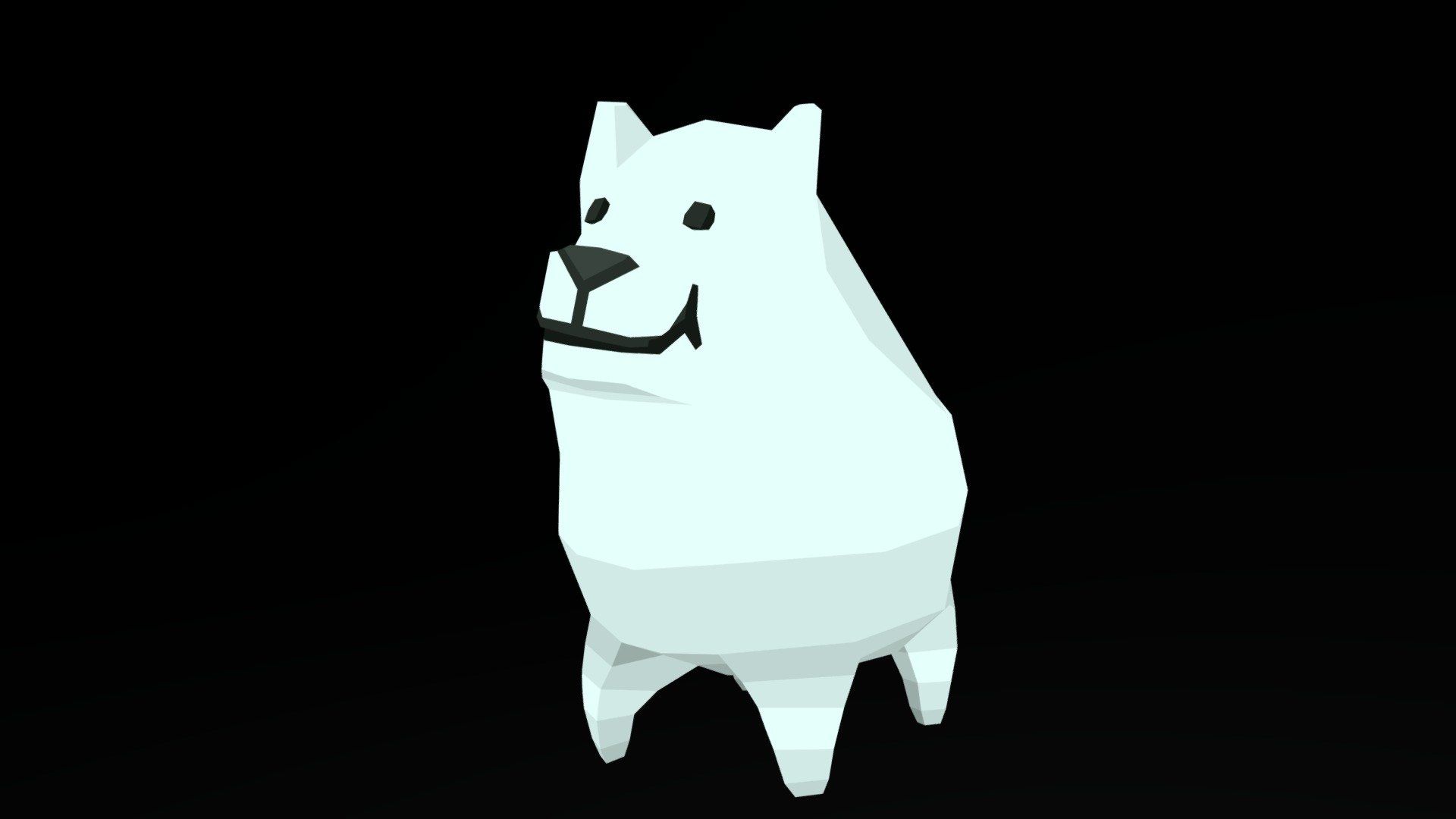 1920x1080 Undertale Low Poly Annoying Dog Animated model by yatacosmic [575e496]