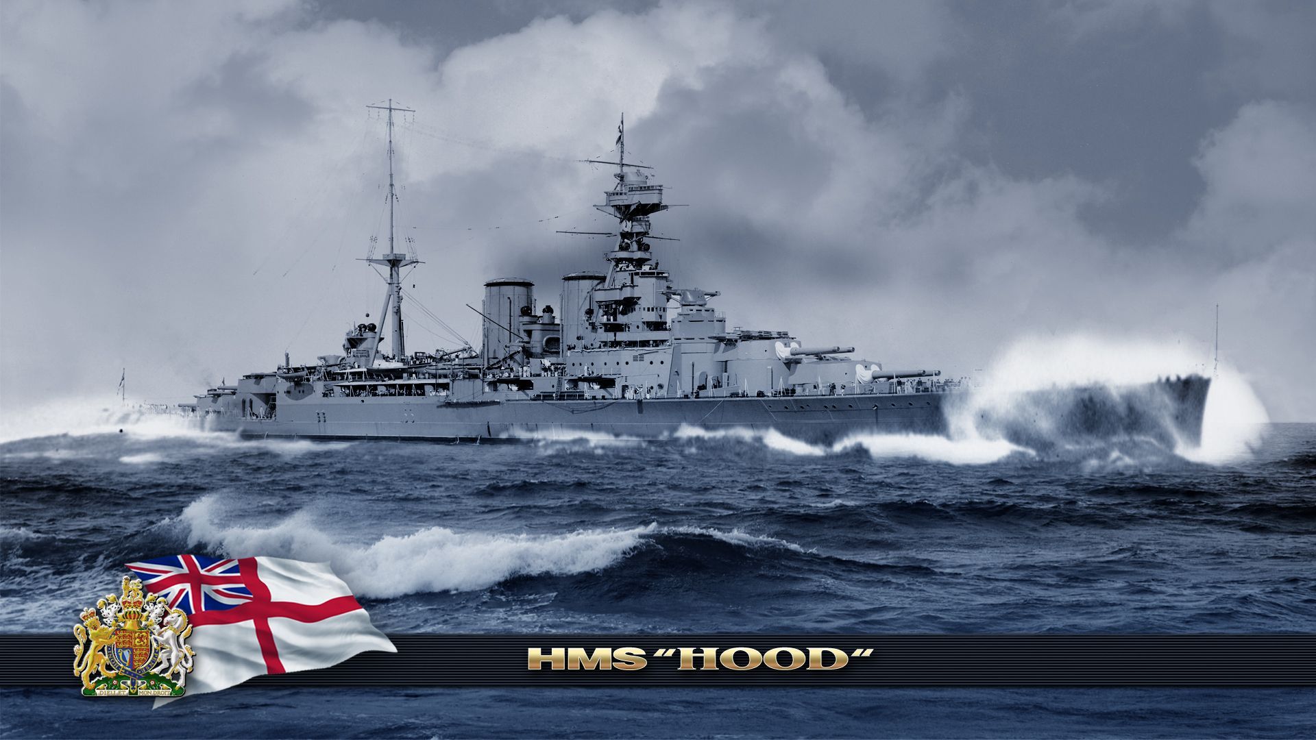 1920x1080 HMS Hood Wallpaper