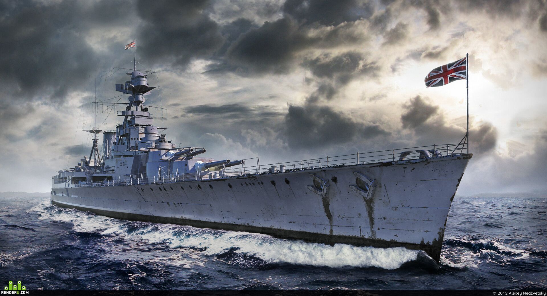 1920x1041 H.M.S. Hood Battle Cruiser