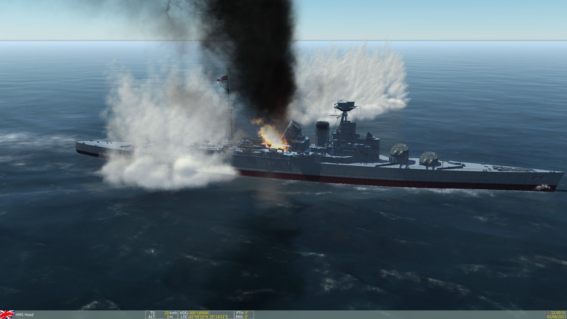 1920x1080 HMS Hood Battleship