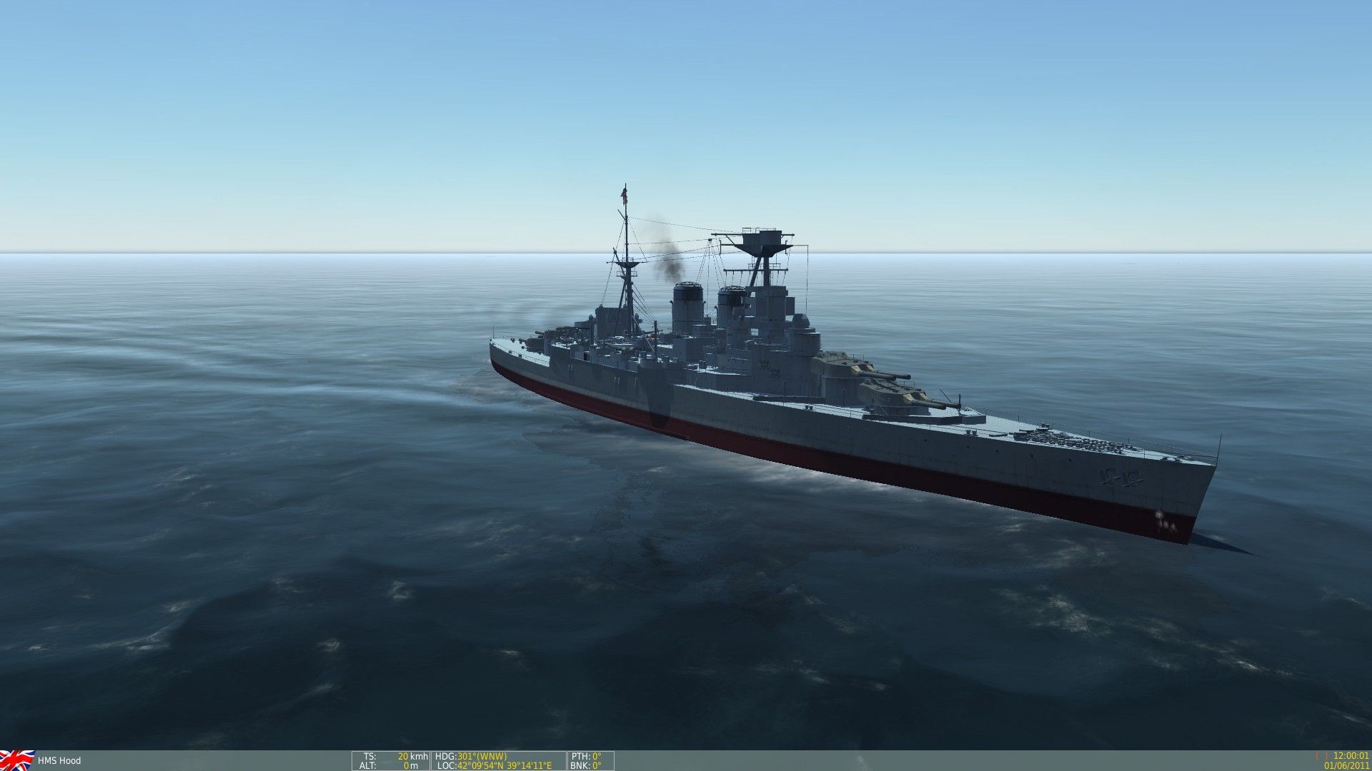 1920x1080 HMS Hood Battleship