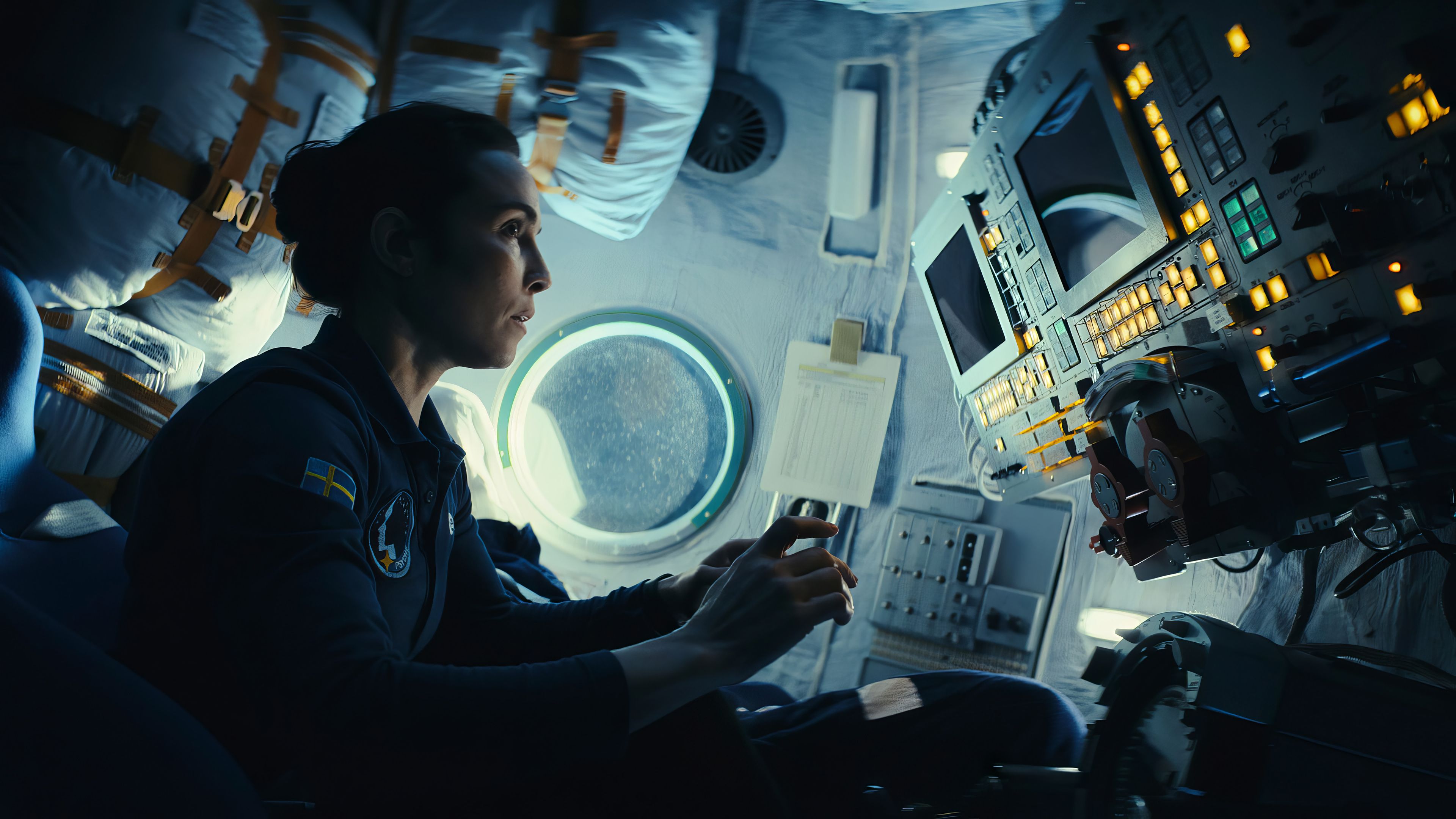 3840x2160 Constellation Series Astronaut Noomi Rapace Wallpaper 4K HD PC j