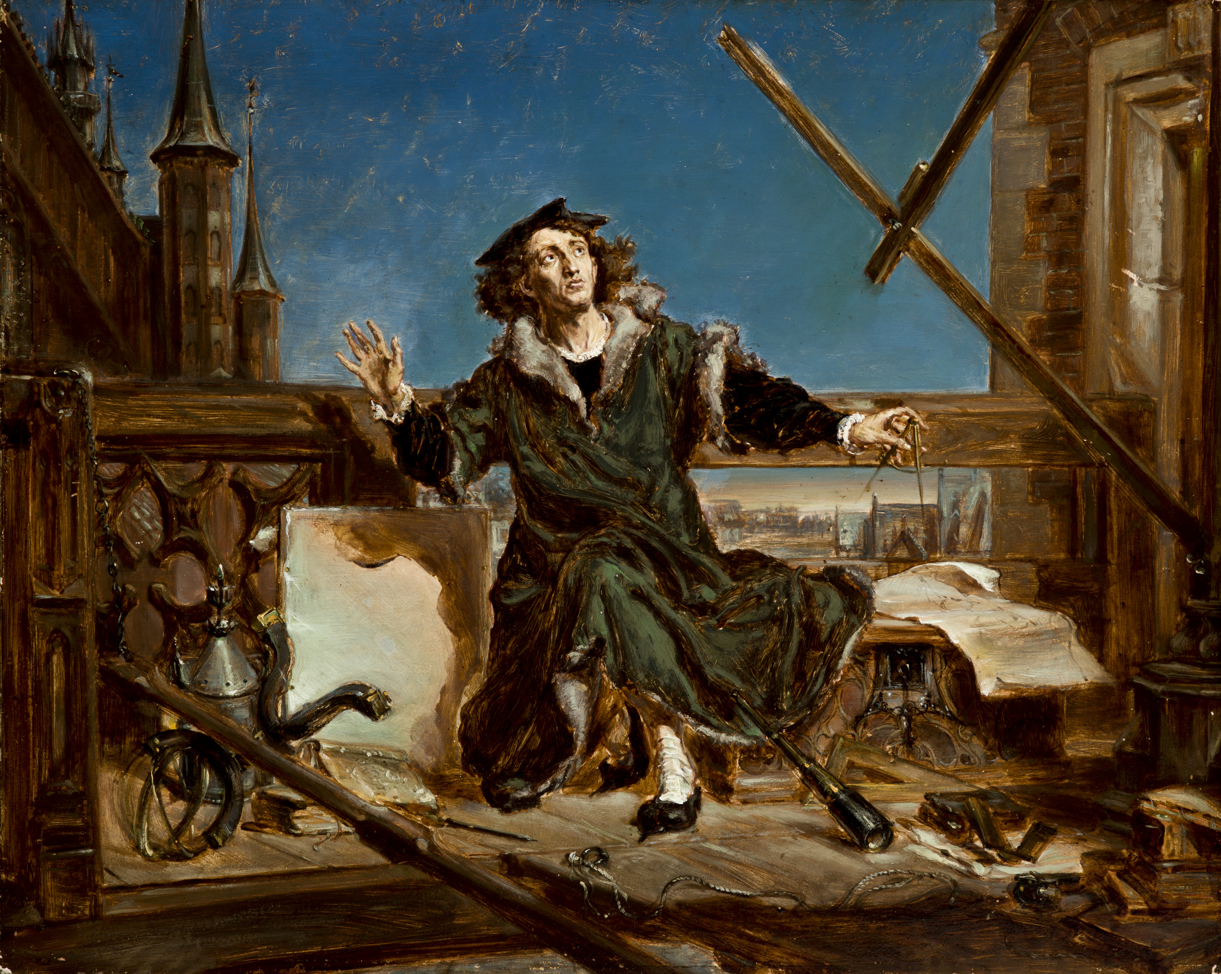 4000x3191 Jan Matejko Copernicus. Sketch To The Painting Astronomer Copernicus, Or Conversation With God IX 25 Museum Krakó