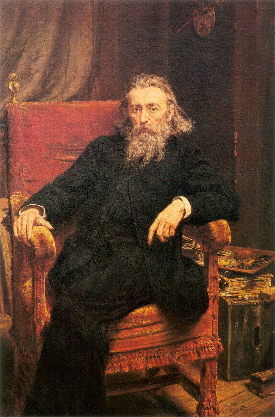 1055x1600 Self Portrait (1892) By Jan Matejko