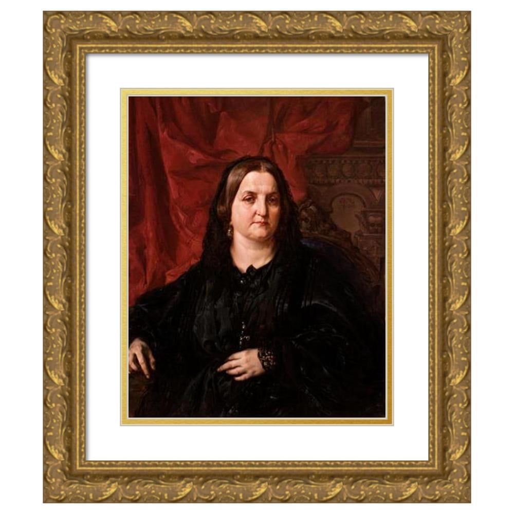 1000x1000 Jan Matejko 15x18 Black Modern Framed Museum Art Print Titled of Pauiina Giebułtowska (1862)