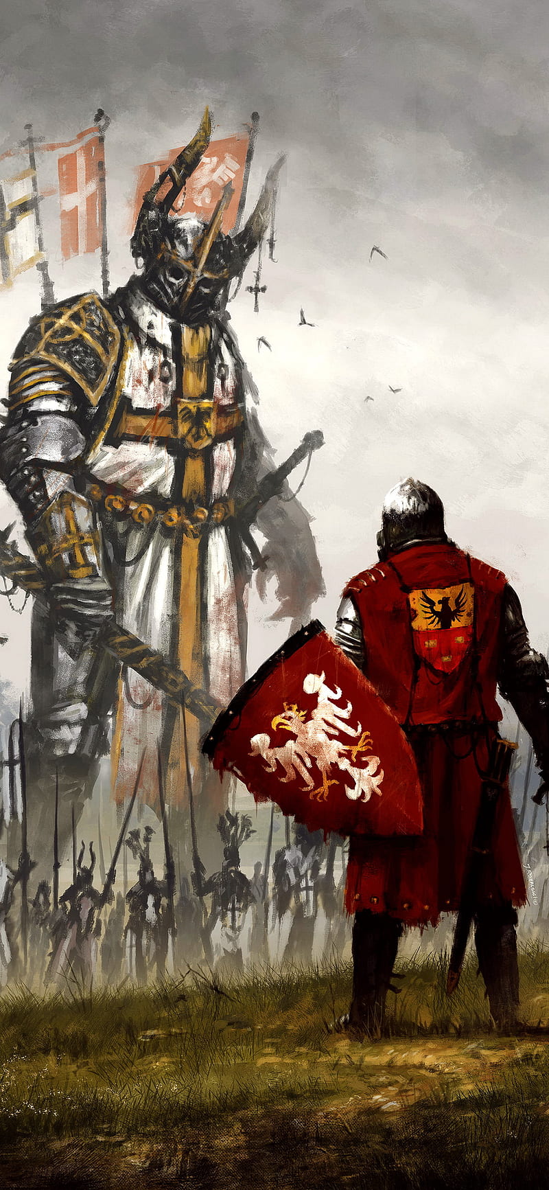 800x1733 HD battle of grunwald wallpaper