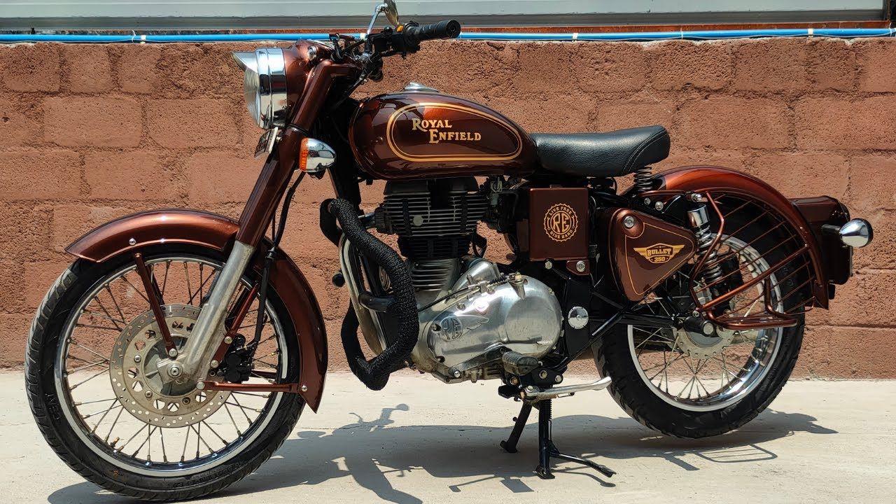 1280x720 Royal Enfield Classic Repainting in Bangalore inspired from the movie Kabir Singh