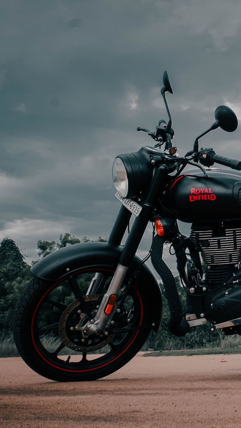 800x1422 Bullet, Red Color Bike, bullet ke, HD phone wallpaper